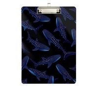 Automotive Clip Board Shark Whale Fish Animal Standard Hole for Personalized clipboards for Teachers Size 9 x 12.5 Tablas para escribir