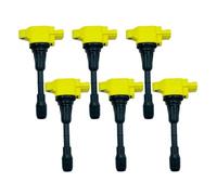 Automotive Coil Packs 6Piece PERFORMANCE IGNITION COIL PACK 22448-EY00A UF617 FOR NISSAN 370Z FOR INFINITI EX37 FX37 G37 G37S M37 Q60S QX70 3.7 VQ37 Ignition Coil