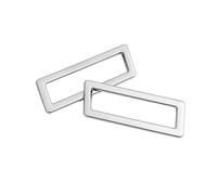 Automotive Components 2Pcs Silver ABS Dashboard Air Conditioning Vent Cover Trim For Benz E Class Coupe W207 C207 2009-2017 Car Accessories