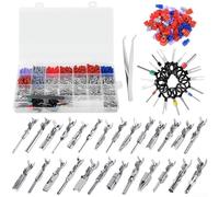 Automotive Connector Pins Set 567 pcs with Crimped Terminals in Storage Box for Various Vehicle and Machinery Electrical Systems
