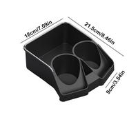 Automotive Cup Holders - Car Seat Organizer with Double Cup Holders | Sturdy Console Storage System, Car Seat Storage Solution to Enhance Organization and Keep Interior Neat