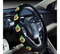 Automotive Cute Universal Car Steering Wheel Cover 2019 New (Sunflower)