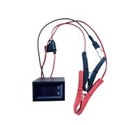 Automotive Dark Current Tester with Voltage Display, Car Battery Drain Detector with Test Clamps for Vehicle Fault Inspection Black