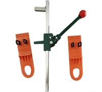 Automotive Dent Extraction Tool with Manual Chain Spread Function and Rubber-Protected Contact Zones (C)