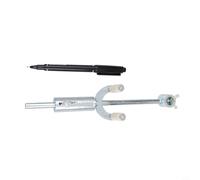 Automotive Dent Repair Wheel Arch Marking Tool with Parallel Scriber and Marker Pen, Adjustable 0-20cm Nylon Roller and Metal Body Gauge for Car Body Line and