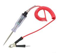 Automotive Digital Voltage Tester with LED Circuit Test Light for 12V 24V Systems, Featuring Real Voltage Display, Polarity Detection and 2 Meter Copper Core Cable