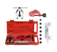 Automotive Double Flaring Kit with Tube Cutter and 7 Various Dies for Flaring