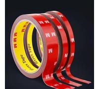 Automotive Double Sided Sticky Tape 6mm x 3m: Heavy Duty & Waterproof - Ideal for Car Number Plates, Body Panels - High Strength Durable Adhesive for Vehicles & More 6mm x 3m