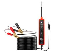 Automotive Electrical Open&Short Finder Circuit Tester, Car Electric Circuit Tester, 6-24v Dc Automotive Multifunctional Drive Test Pen, Power Circuit Probe Tester 16ft Auto Test Cable (Red)