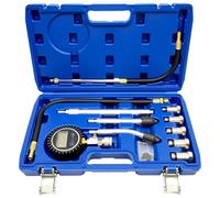 Automotive Engine Compression Tester Kit - 11-Piece Set, 0-300 PSI, Compatible with All Vehicles and Motorcycles, Includes Cylinder Leak Detector and Manometer