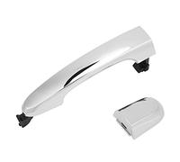 Automotive Exterior Door Handles, Car Door Handle Exterior with Cap Rear Left Electroplated Outer 826512P010 836522P010 (Without Hole)