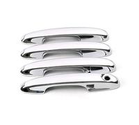 Automotive Exterior Door Handles for Ford for Focus 2019 2020 Black Exterior Side Door Handle Cover Moulding for Chrome Trim Frame Bezel with 2 for Smart for Hole(1)