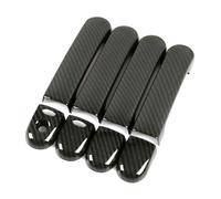 Automotive Exterior Door Handles for Nissan for March for Micra K12 Carbon Fiber Car Exterior Side Door Handle Cover Trim Auto Parts(2 Smart Set Handle)