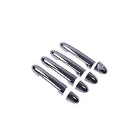 Automotive Exterior Door Handles Replacement for Kia for Rio 5 2012-2017 for Chrome Car Door Handle Cover Trim Sticker Styling Accessories(1 Keyhole no Button)(1 Keyhole no Button)