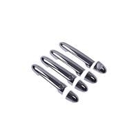 Automotive Exterior Door Handles Replacement for Kia for Rio 5 2012-2017 for Chrome Car Door Handle Cover Trim Sticker Styling Accessories(1 Keyhole no Button)(1 Keyhole 2 Buttons)