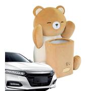 Automotive Fabric Dispenser - Automatic Fabric Box Holder, Visor Sun Multifunctional Fabric Case | Stylish Leather Fabric Organizer for Cars, Trucks, Easy to Fill