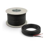 Automotive Flat Twin 2 Core Cable - 12V/24V Thin Wall Wire - (25 Amp Rated 2mm²) - (10 Metre Coil)