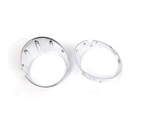 Automotive Fog Light Grille Compatible With MINI For Clubman R55 LCI 2009 2010 2011 2012 2013 2014 Car Front Bumper Ring Fog Light Frame Cover 51117248791(1Pair)