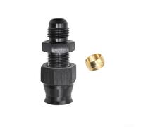 Automotive Fuel Line Adapter, Aluminum Anodized Fuel Hose Straight Connector With Compression Insert, Thread Strength For Connection(MG17-AN6-3/8)