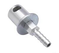 Automotive Fuel Tank Vent Roll Breather Check Valve with 5/16" Hose Barb Fitting, Aluminum Construction, Fine Mesh Filter for Impurity Block(SILVER)