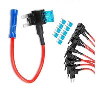 Automotive Fuse Holder Add-a-circuit Fuse TAP Adapter Mini ATM APM Blade Fuse Holder-10 Pack, 2 years Warranty