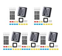 Automotive Fuses Fuses Car 2 Sets Fuse fuse block marine fuse block auto fuse block Block Car 6- Car Car Car Car Car Fuses Mini Fuse Protected circuits (Color : Blackx5pcs, Size : 9.2X8.7cmx5pcs)
