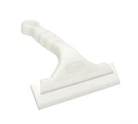 Automotive Glass Cleaning Wiper Silicone Blade Plastic Handle Window Film Scraper Multi-Purpose Cleaner for Car Windshield Office Home Fits Trucks Motorcycles Ships (White)