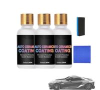 Automotive Gloss-Boosting Protective Ceramic Coating，Micromolecular Crystal Coating Repair And Care Agent，Plastic Part Refurbishment Agent，2025 New Car Ceramic Coating (3Pcs)
