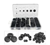Automotive Grade Rubber Grommets for Firewall and Chassis Hole Sealing Compatible with Standard Car Wire Harness Systems (170pcs)