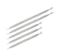 Automotive Ground Strap Set, 5Pcs Copper for Secure Grounding in Engine Components (Silver )