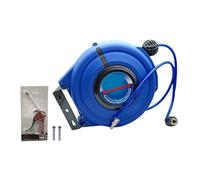 Automotive Hose Reel 15 Meters Pneumatic PU Tube OD 12mm ID 8mm Retractable Telescopic Drum Rolling Machine Yarn Clamping Pipe Smart Slow Retract
