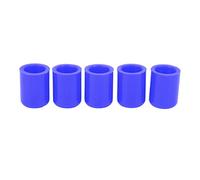 Automotive Intake Vacuum Hose Cap Silicone Weather Resistant Durable Vacuum Hose END for 19MM Tube 5PCS (Blue)