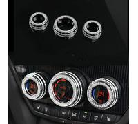 Automotive interior Bling Accessories Applique ring Decorative circle Applique ring Air conditioning knob Fit for Mini Cooper 2016-2021 Rhinestone crystal (Air conditioning knob cover)