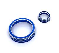 Automotive interior, Fit For Audi, Fit For A3 V8 S3 2014-2019 Upgrade Car Interior Center Button Cover Multimedia Knob Ring Volume Trim Accessories (Color : 2)