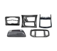 Automotive Interior Sticker Compatible with Dodge for Charger 2015-2021 5PCS/Set Car Interior Central Control AC Switch Gear Shift Panel Cover Trim Decora