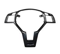 Automotive Interior Trim Panels For Mercedes C E CLA CLASS W204 W212 W117 C172 C218 C63 E63 2012 2013 2014 For AMG Style Car Steering Wheel Frame Trim Cover(Carbon Black)