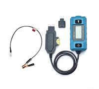 Automotive LED Circuit Tester with Battery Clamp and Blue Backlit LCD for 12V System Testing and Current Analysis