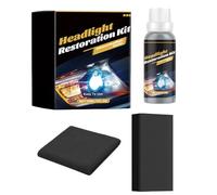 Automotive Lens Renewal Pack - Cloudy Cover Refinishing Bundle | Scratch Elimination Formula With Buffing Accessories, Durable Improves Beam Clarity, Revives Aged Housings For Optima