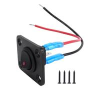 Automotive Marine Red LED Toggle Switches Panel 20A 12V Suitable For Boat Dashboard Control Easy Installation Waterproof Panel Switch