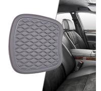 Automotive Memory Foam Seat Cushion with Diamond-Shaped Convex Design and Non-Slip Rubber Base for Improved Air Circulation and Grip (Gray)