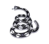 Automotive Metal Snake Badge Textured Decal Gadsden Type Designs Dont Step On Mine Car Sticker for Vehicle Bike Strong Vehicle Sticker Motorcycles