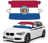 Automotive Missouri State Flag Printed Windshield Covers Suitable For Most Cars Sedans And Trucks