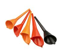 Automotive & Motorcycle Long Mouth Funnel Kit, Right Angle Flexible Plastic Funnel Set, Universal Car Gasoline Fuel Petrol Engine Funnel with Long Mouth Funnels for Motorcycle Car Automotive