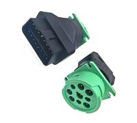 Automotive OBD2 Adapter OBD2 Male to J1939 Female 16-pin to 9-pin Adapter for Volvo