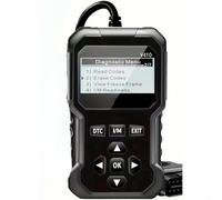 Automotive OBDII Diagnostic Scanner With Engine Fault Code Reader Supports Nine Standard Protocols For Accurate Vehicle Health Inspection And Battery Voltage Monitoring(black)