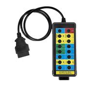 Automotive OBDII Protocol Monitor, 16-Pin Layout OBD2 Breakout Box Diagnosis Scan Tool with 4mm Banana Jack for OBDII Diagnostic Link Connector