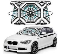 Automotive Octagon Building Printed Windshield Covers Suitable For Most Cars Sedans And Trucks