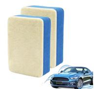 Automotive Oil Film Cleaning Brush, 2Pack Glass Oil Film Remover, Powerful Glass Cleaning Board for Windshield, Easy Polishing Defogger Wipes, Remove Rain and Fog C-leaning Enhanced Visibility for car