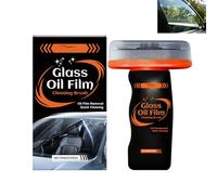 Automotive Oil Film Cleaning Brush, Professional Windshield Cleaning Tool for Car Glass Inside & Outside, Effortlessly Removes Stubborn Grime, Improves Clarity with Anti-Rain Effect (1PCS)