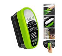 Automotive Oil Film Cleaning Brush, Reusable Oil Film Cleaning Brush,Prevents Rain and Fog Cleaning Glass Brush,Oil Repellent Film for car Windows, Improves Clarity and Visibility (Green, 1Pcs)